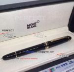 Perfect Replica Meisterstuck Black&Gold Fountain Pen AAA Montblanc Extra Large
